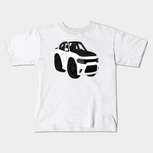 Charge White + Black hood Kids T-Shirt